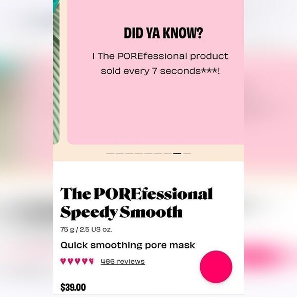 The PORE fessional speedy smooth pore face mask by BENEFIT new in box msrp $38 - Picture 8 of 13